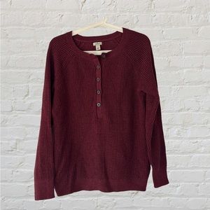 Small LL Bean Women’s Maroon Sweater